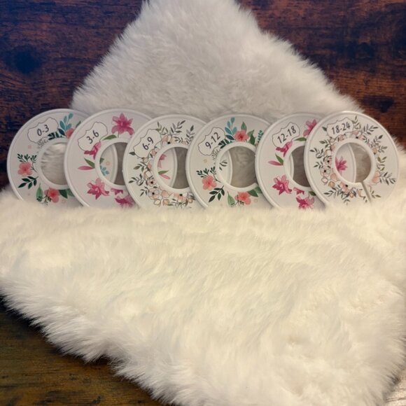 Closet Dividers for Baby Infant Plastic Discs 0 to 24 months NEW (SKU: 16IN) - Picture 1 of 2